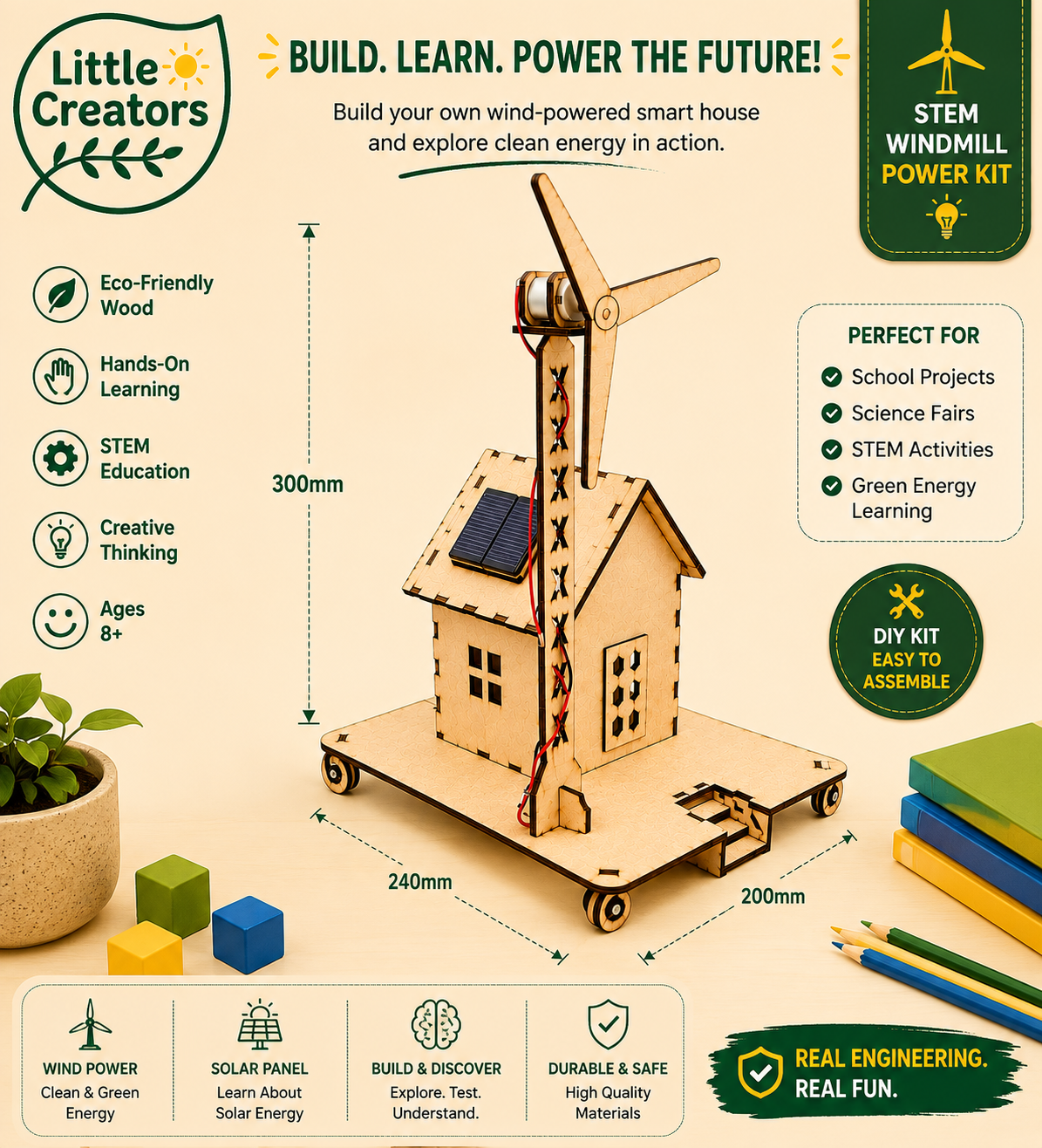 House - Solar & Wind Mill