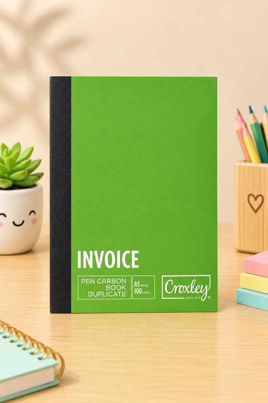 Croxley- A5 Invoice Pen Carbon Book Duplicate | 100 Leaves