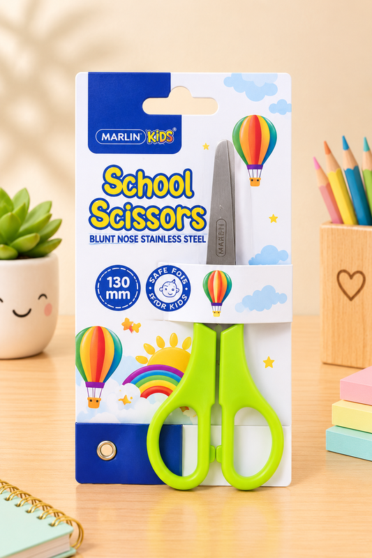 Marlin Kids | School Scissors 130mm – Blunt Nose
