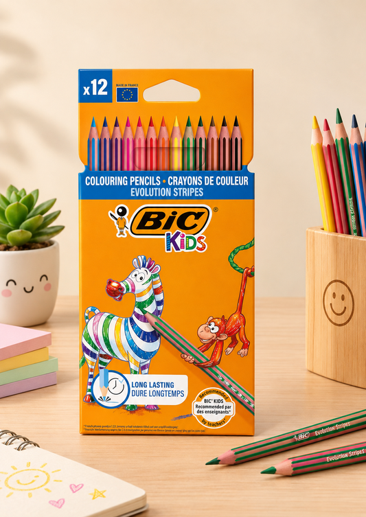 BIC Kids Colouring Pencils – 12 Pieces