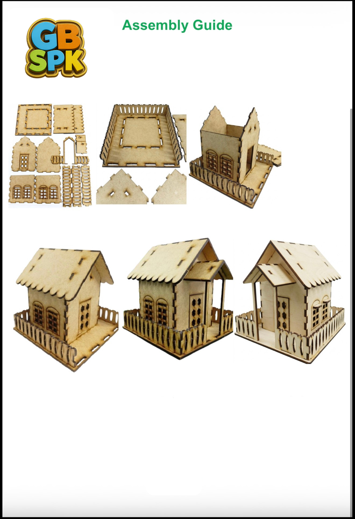 Wooden House - School Project Kit